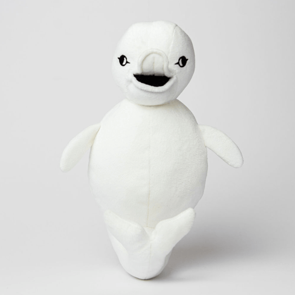 Eco Friendly Baby Beluga Stuffed Animal Made from Recycled Plastic