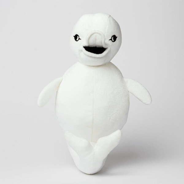 Kulu the Beluga Whale Eco Friendly Plushie Made from Recycled