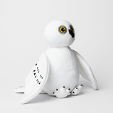 Snowy Owl Stuffed Animal Made from Recycled Plastic White with Yellow Eyes and Black Talons